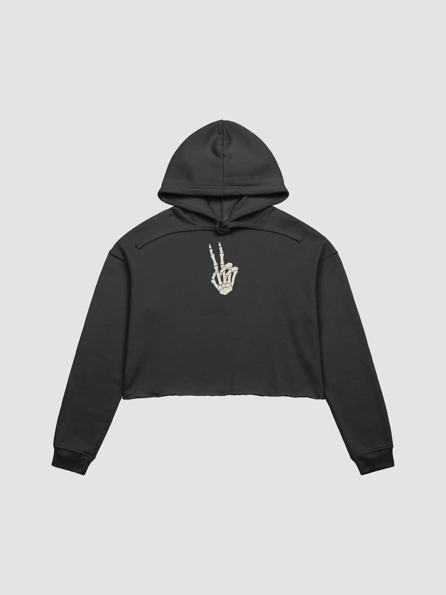 Peace Fleece Crop Hoodie (No sleeve graphics) product image (1)