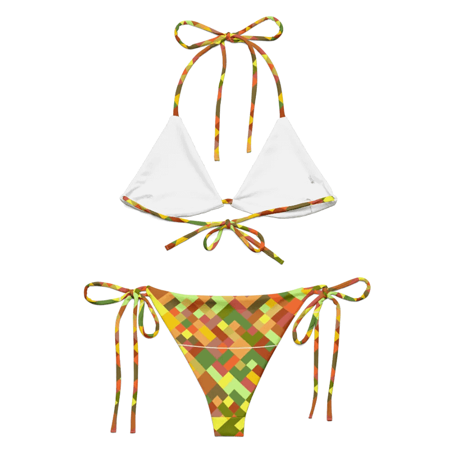 Colorful Mosaic Pattern Design String Bikini - v2 product image (6)