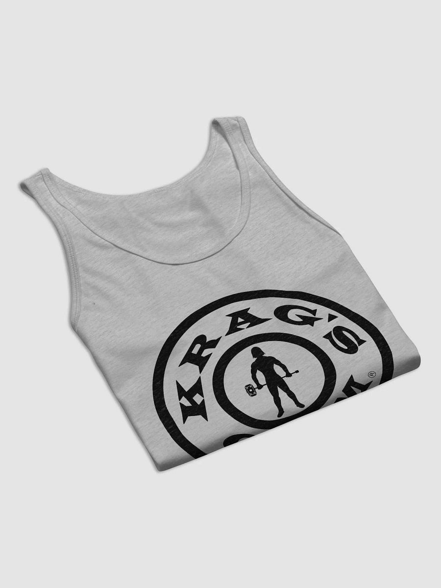 Krag's Gym Tank Top (black letter bullseye) product image (30)