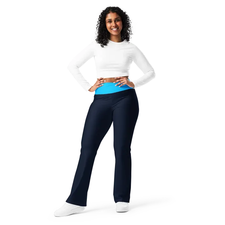 Blue Block Flare Sweatpants product image (2)