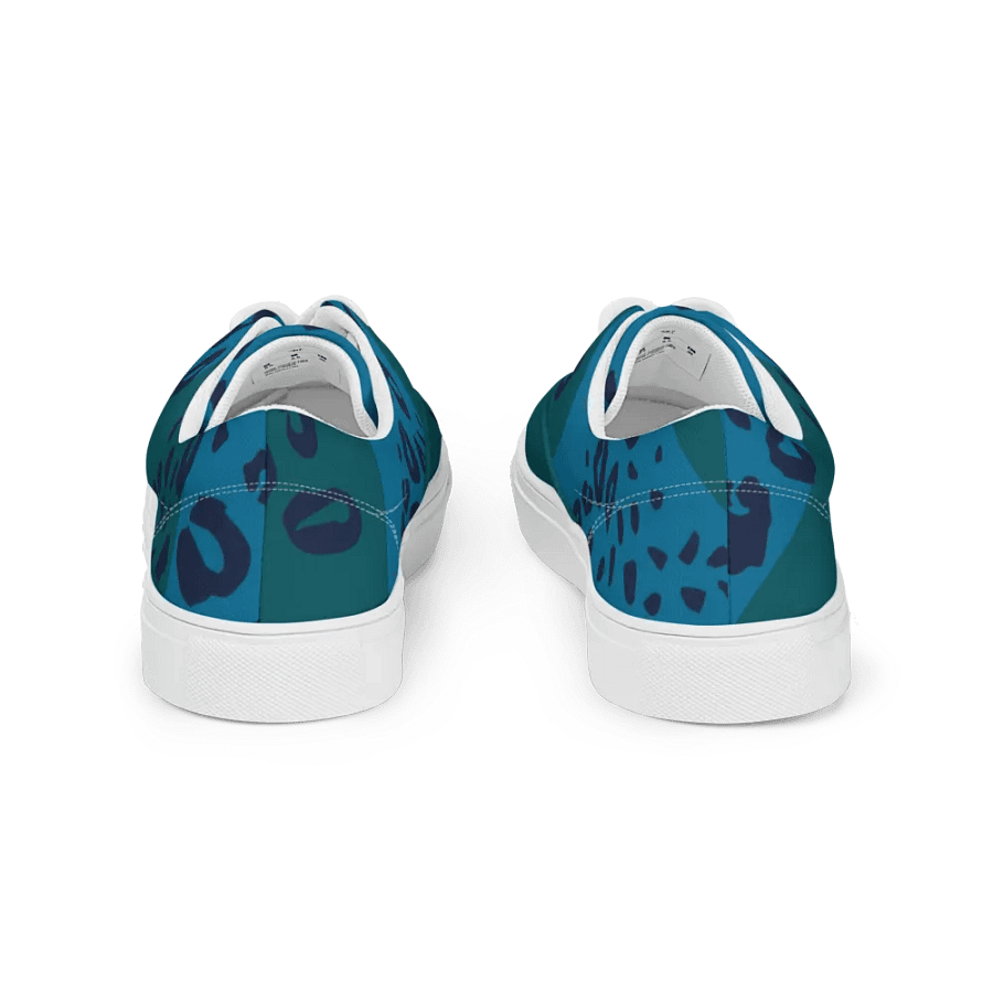 Organic Blue Leopard Print Canvas Shoes product image (5)