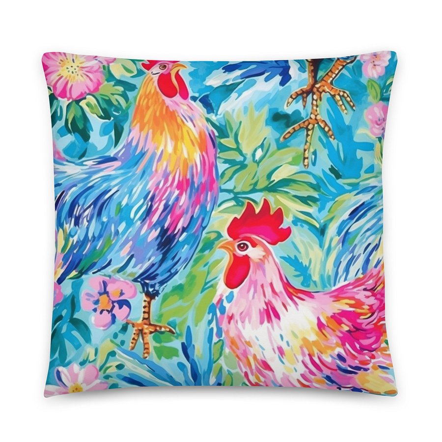 Floral Chicken Pillow - Duo Design product image (5)