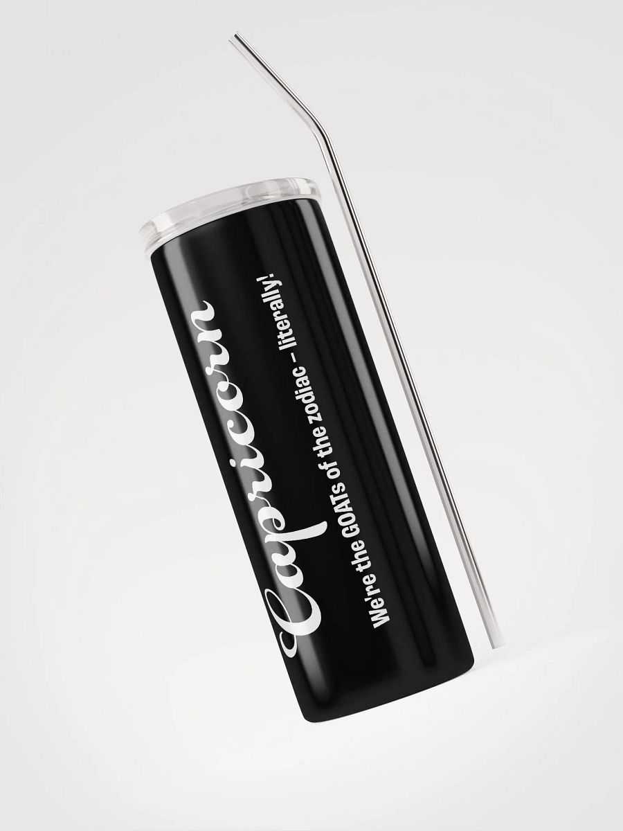 Capricorn Zodiac Stainless Steel Tumbler: Embrace Your Sign with Eco-Friendly Style! product image (3)