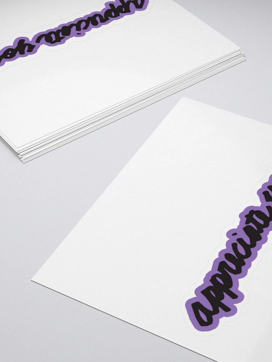 Purple Appreciate You Bubble-free stickers product image (12)