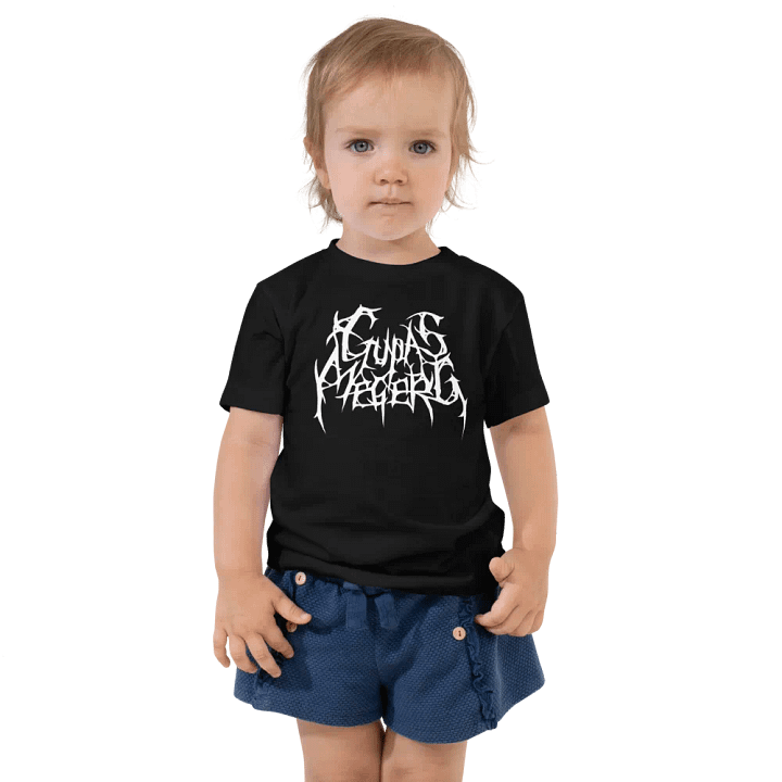 GupasMegerg Metal Logo Toddler Tee (Light Logo) product image (1)