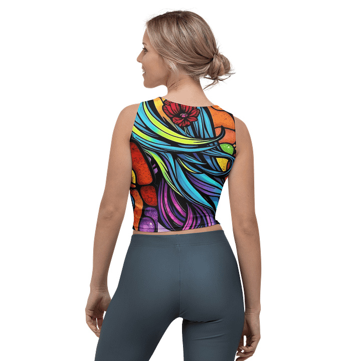 Sunset Dreams All-Over Crop Top product image (2)