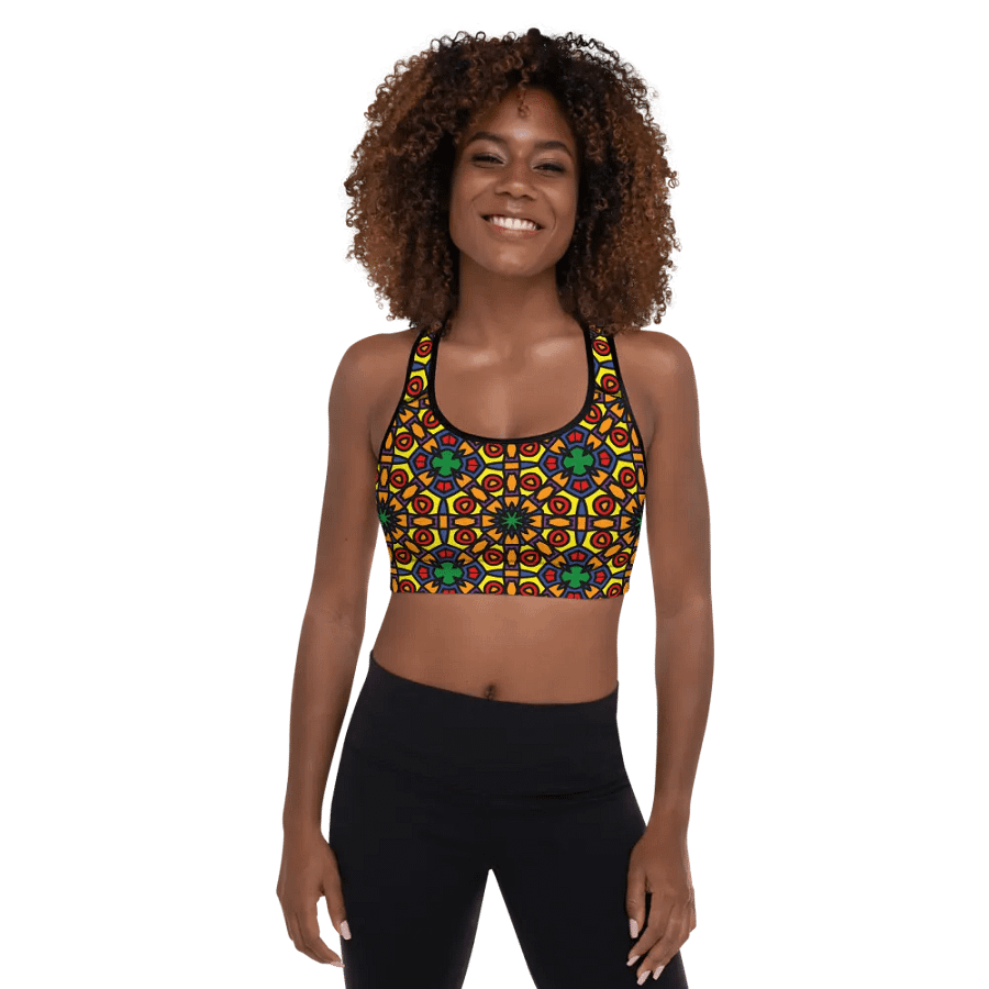 Pride Abstract (1) - Padded Sports Bra product image (1)