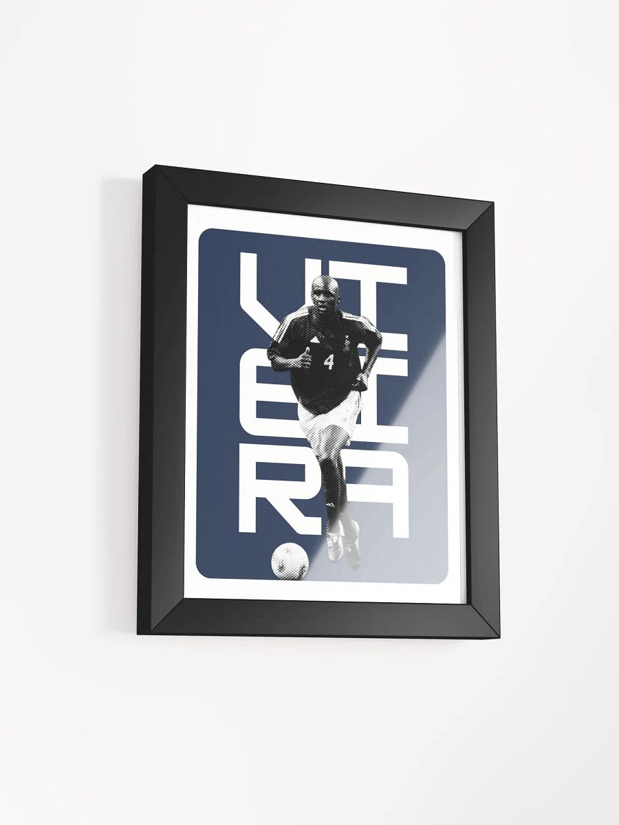 Patrick Vieira BW France Name Art Framed Print product image (4)