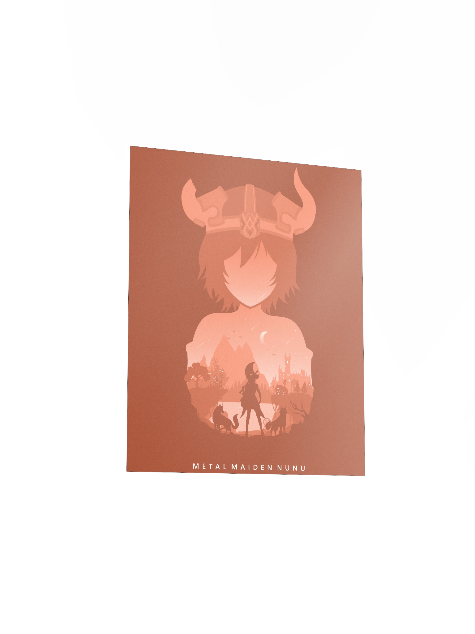 Nunu Minimalist Splash Art Poster product image (3)