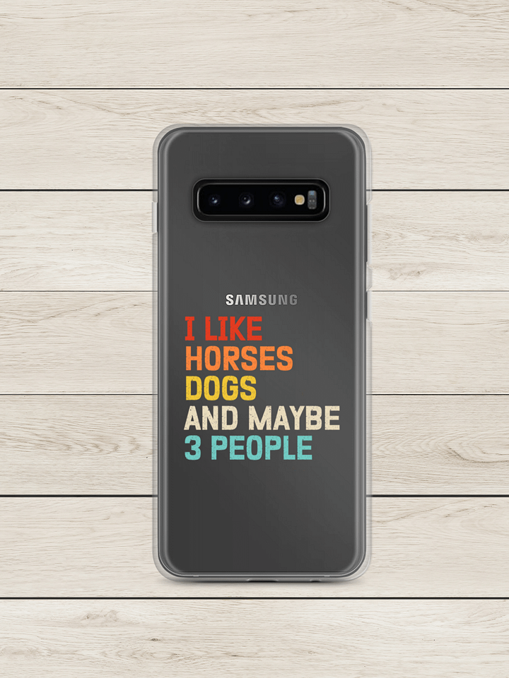 "Horses, Dogs and 3 people" clear case for Samsung® product image (7)