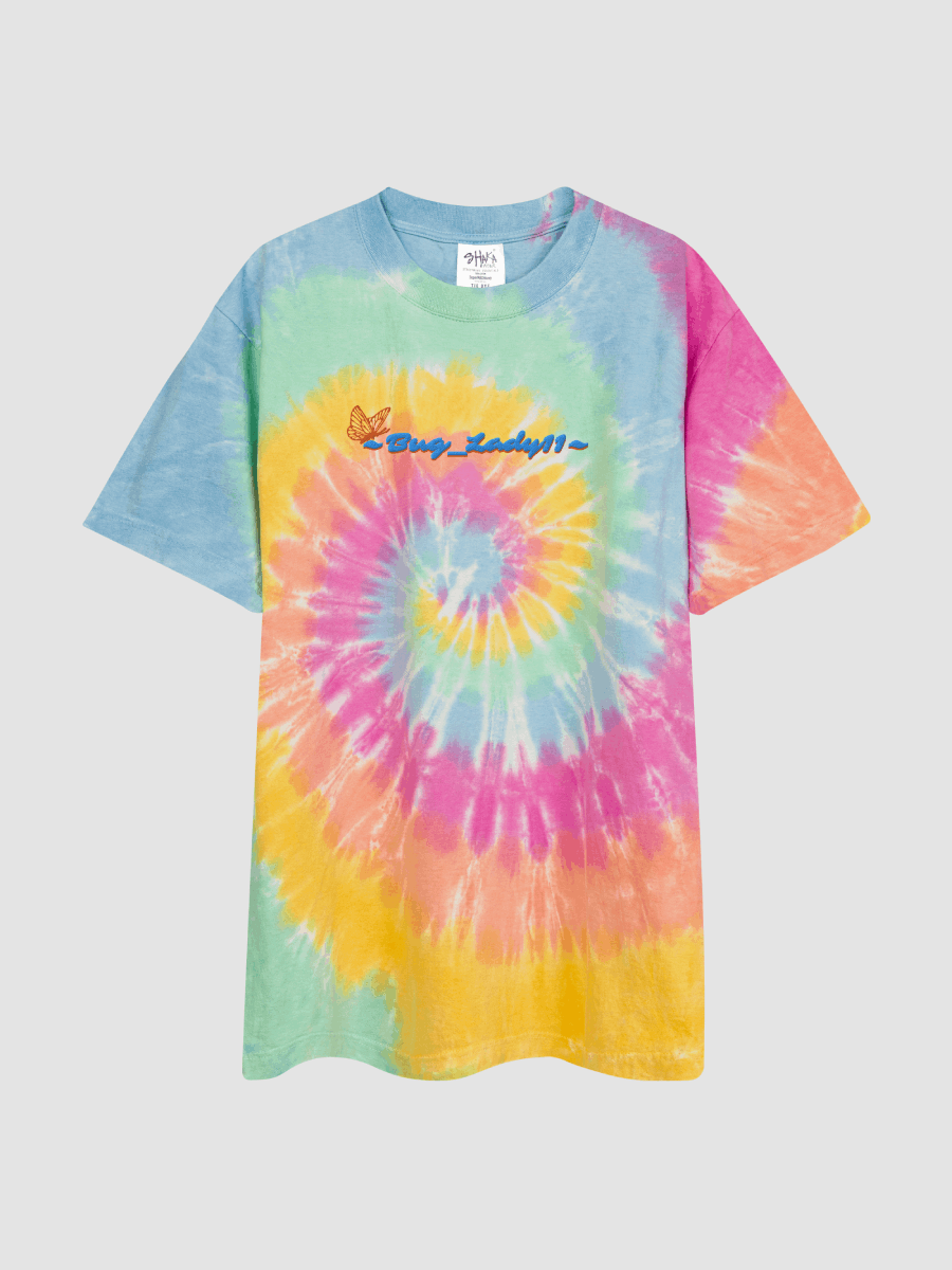 BugSWAG Bug_Lady11 Embroidered Rainbow Oversized Tie-Dye T-Shirt product image (3)