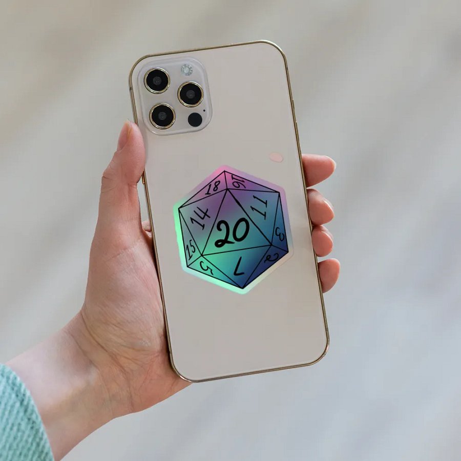 Holographic D20 Fantasy Sticker Set product image (8)