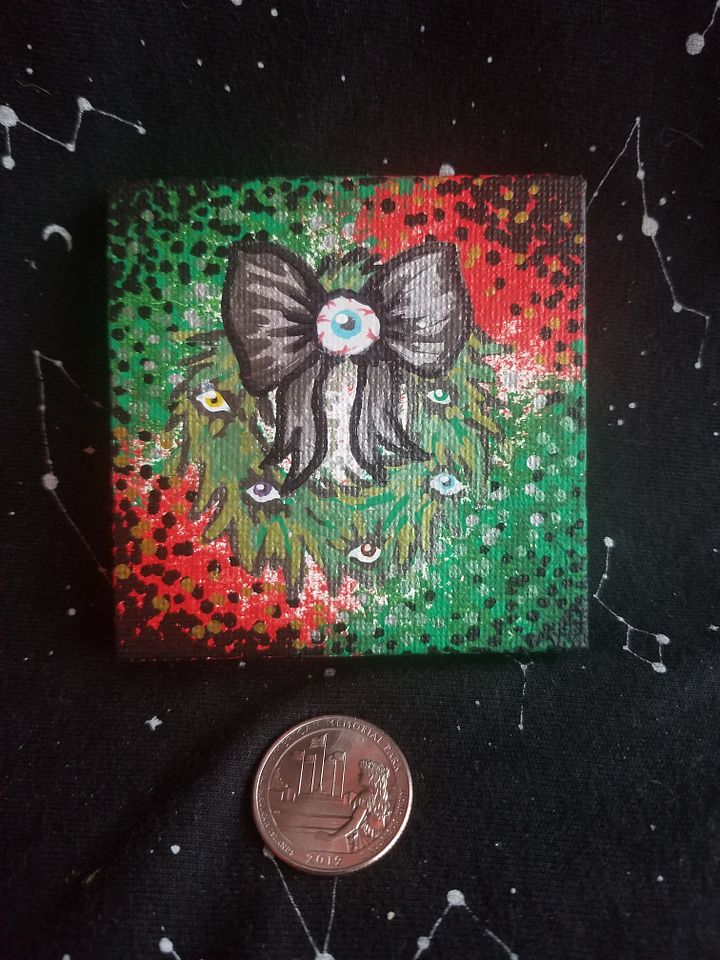 Creepy Wreath, Tiny Painting product image (1)