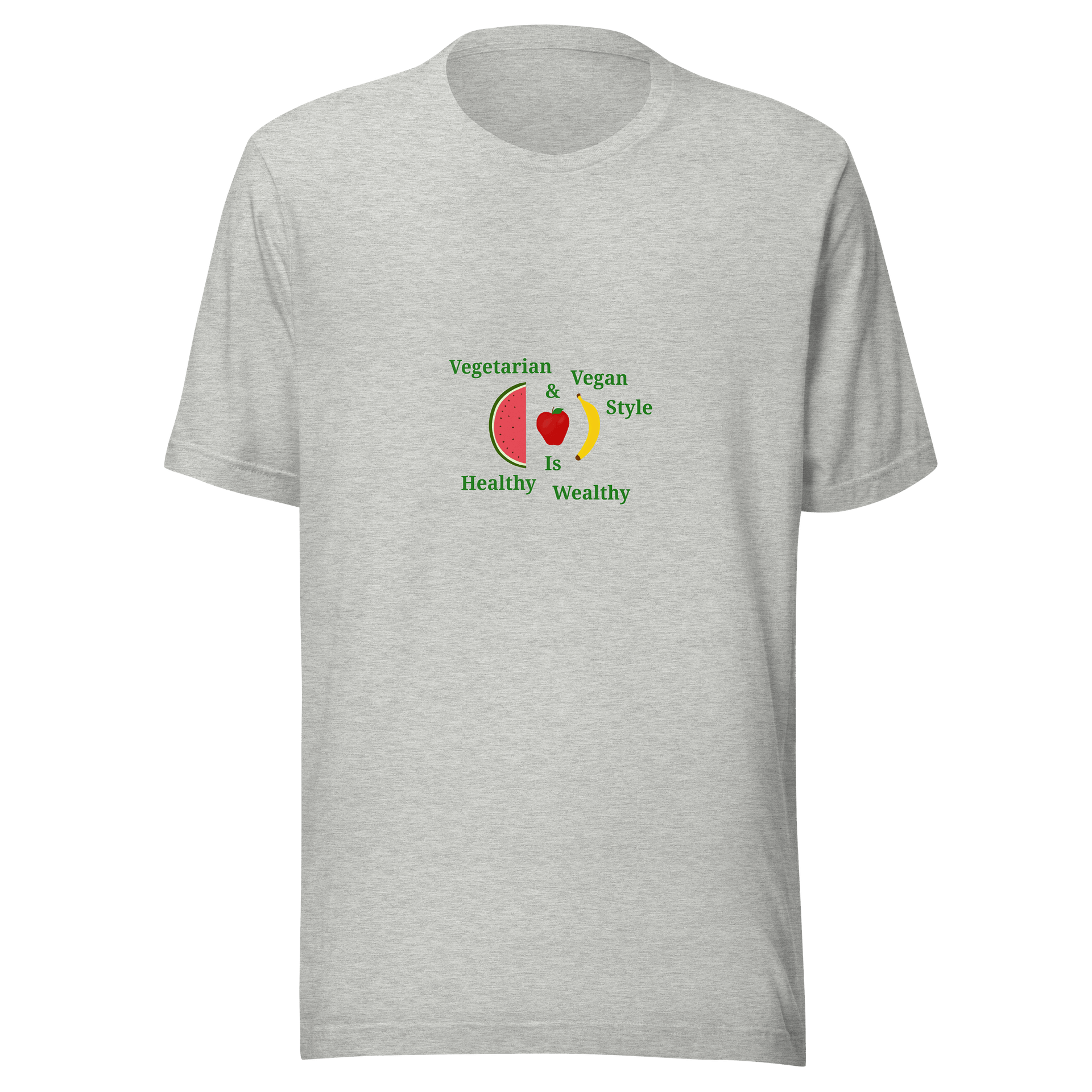 Healthy Wealthy Vegetarian & Vegan T-Shirt product image (1)