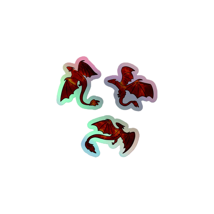 Mythical Dragon Holographic Sticker Sheet product image (2)