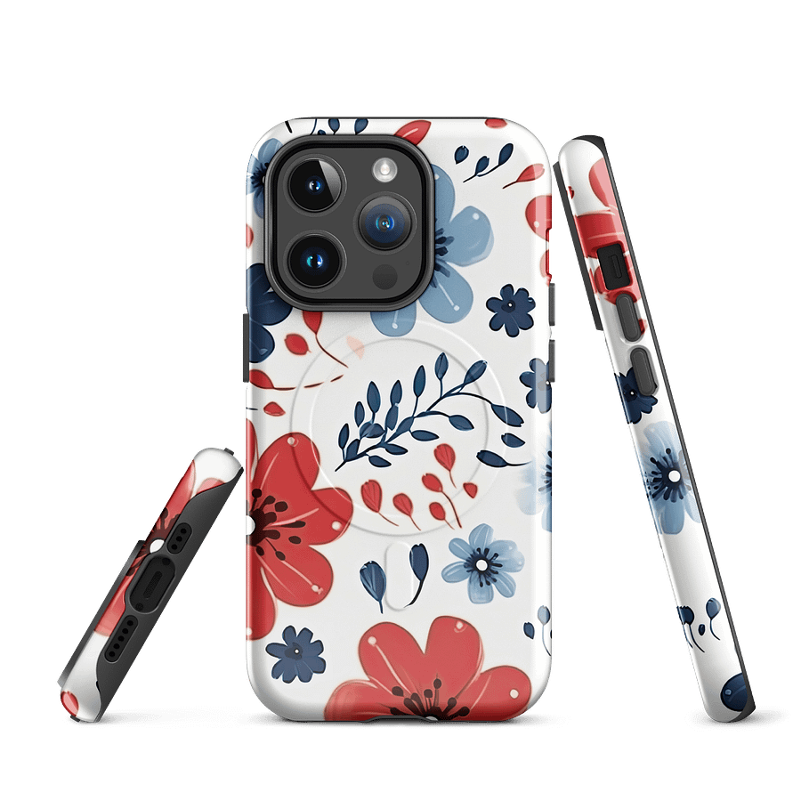 Patriotic Floral Dreams MagSafe® iPhone Tough Case product image (1)