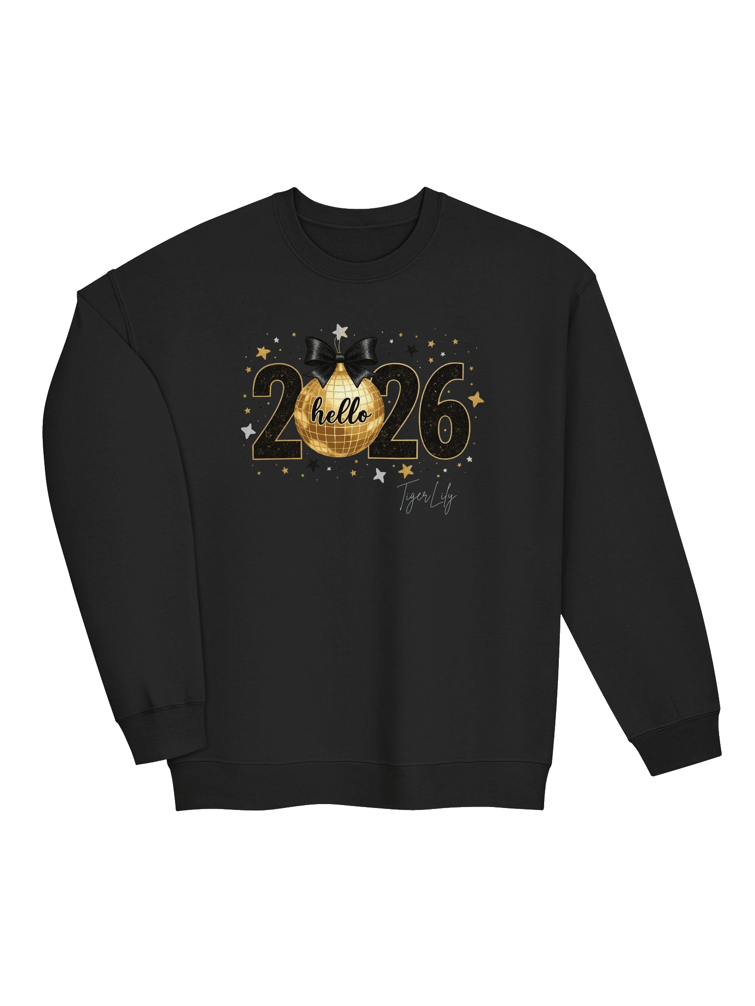 Glittery 2026 Disco Ball Celebration Sweatshirt product image (14)