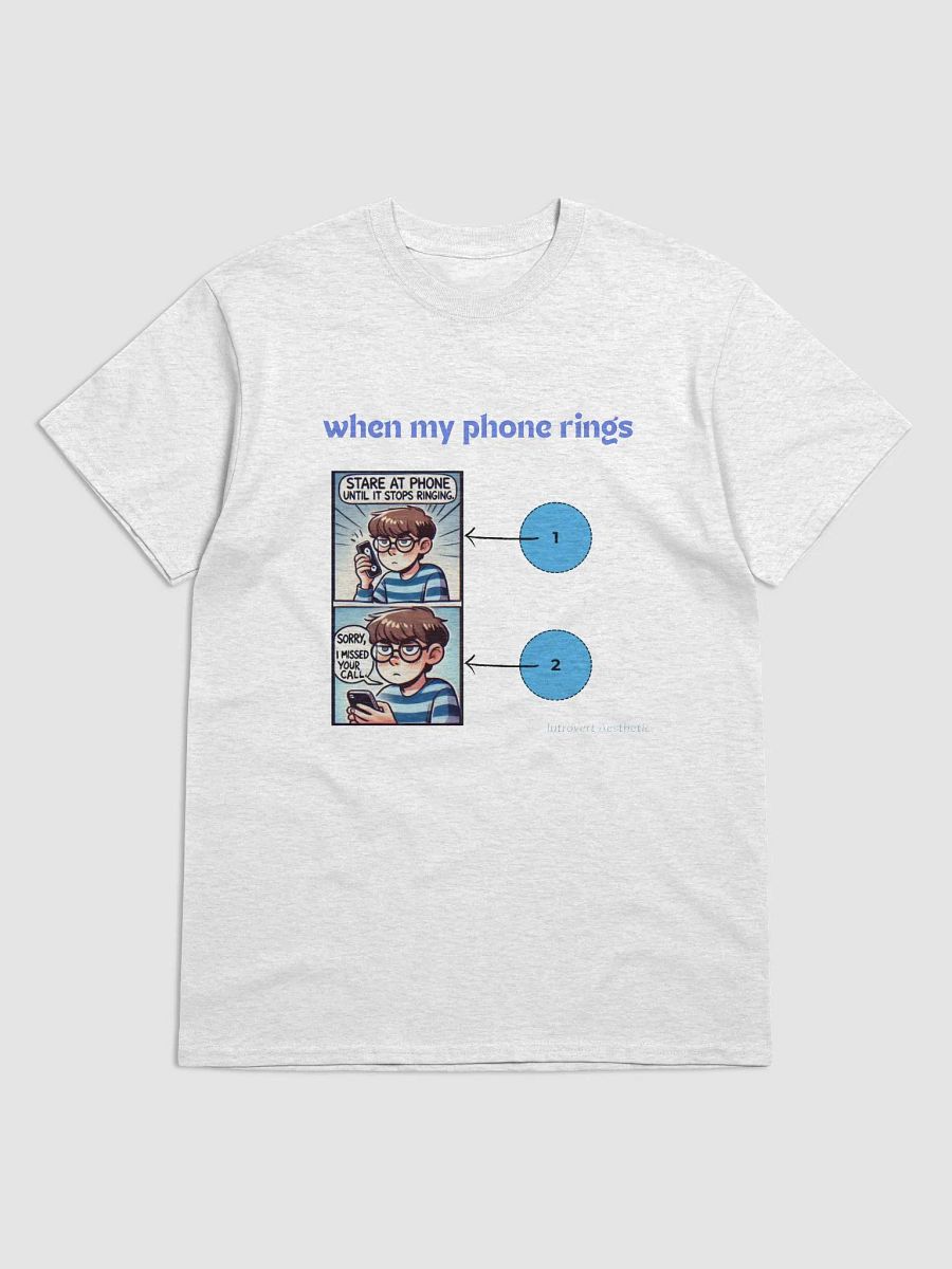 Ringing Anxiety Comic Tee product image (1)