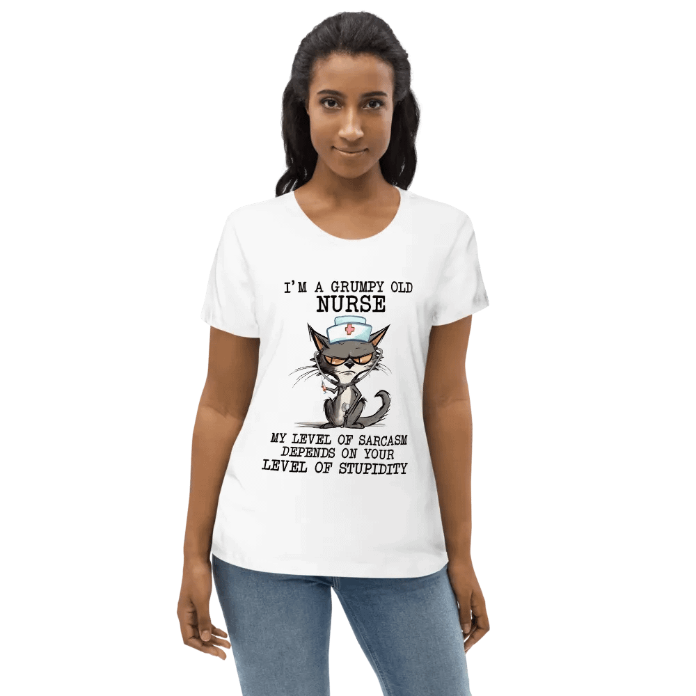 Whimsical Nurse Cat Women's Eco Tee product image (6)