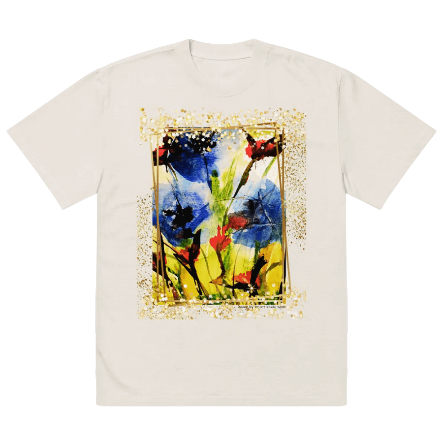 original watercolour painting design printed on shirt product image (2)