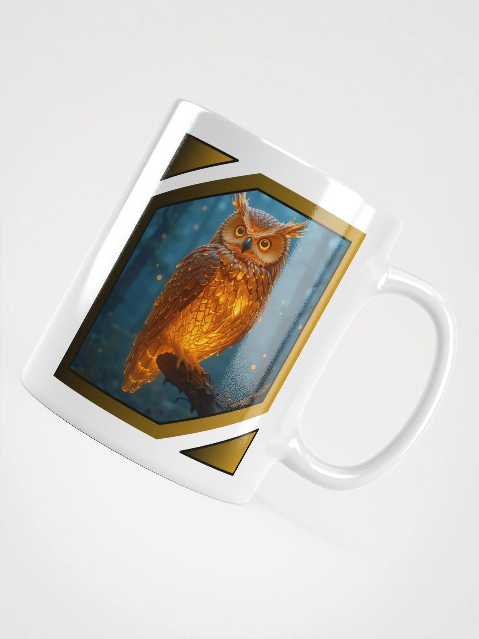 Glossy Mug: Amber Owl product image (4)