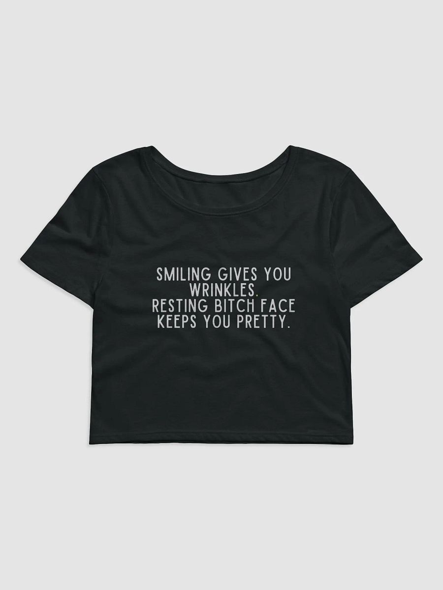 Smiling Give You Wrinkles Crop Tee product image (1)