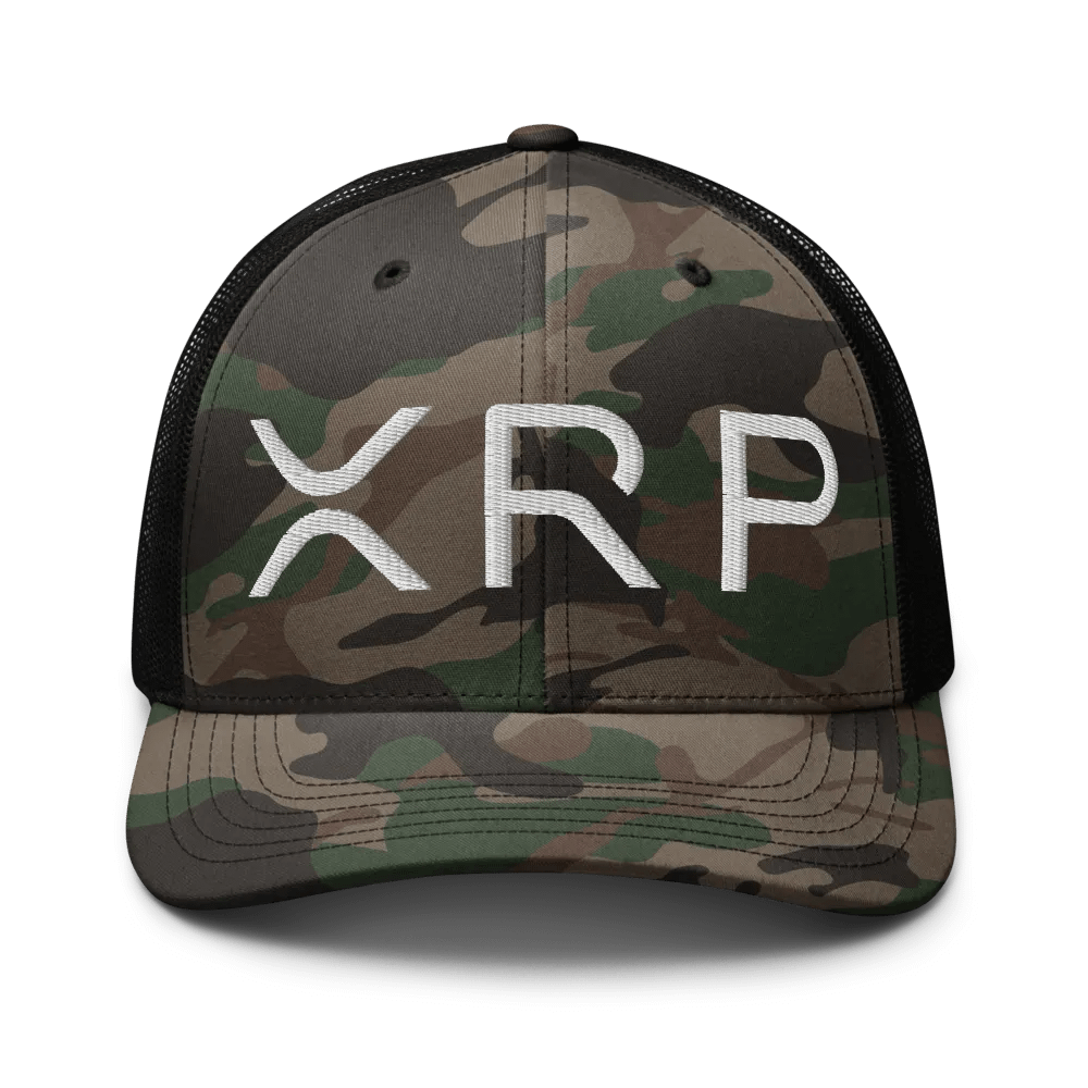 XRP Logo Embroidered Camo Hat product image (1)