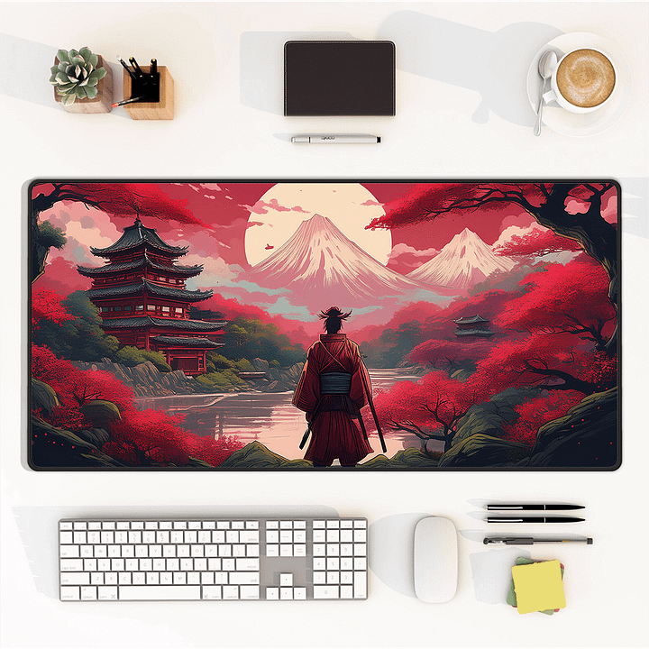 Crimson Warrior Large Desk Mat (15.5 x 31.5) product image (1)