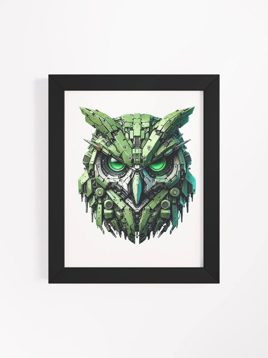 iron light green owl robot design product image (11)