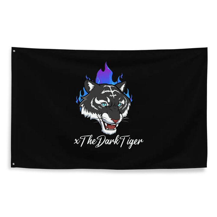 Fierce Tiger Flames Flag product image (2)