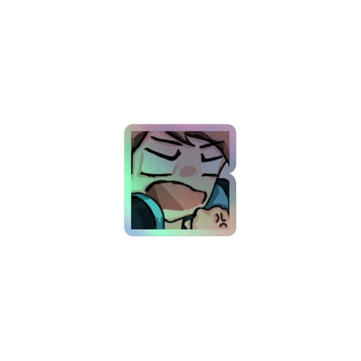 Chaabbz Mad Holographic Emote Sticker product image (1)