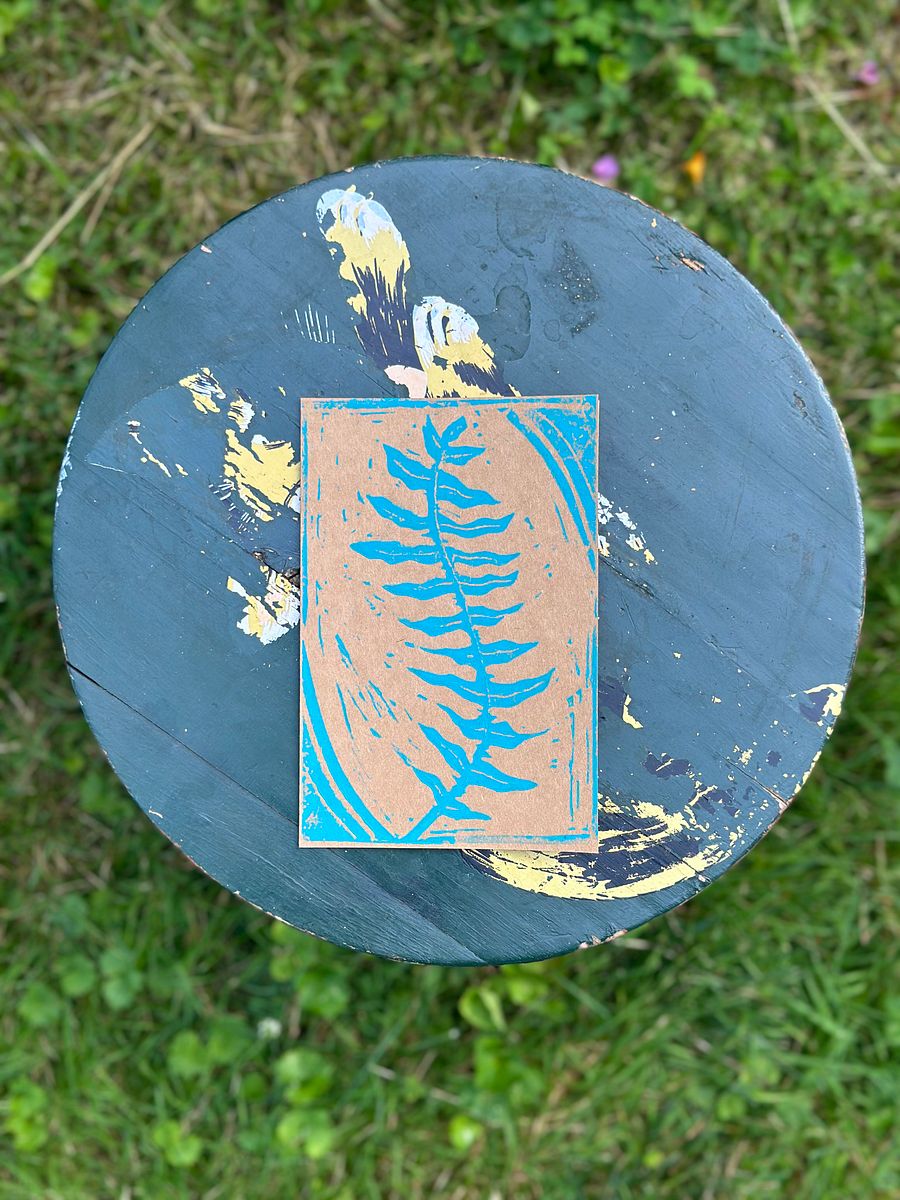 Fern Block Print Greeting Card (Blank) product image (5)