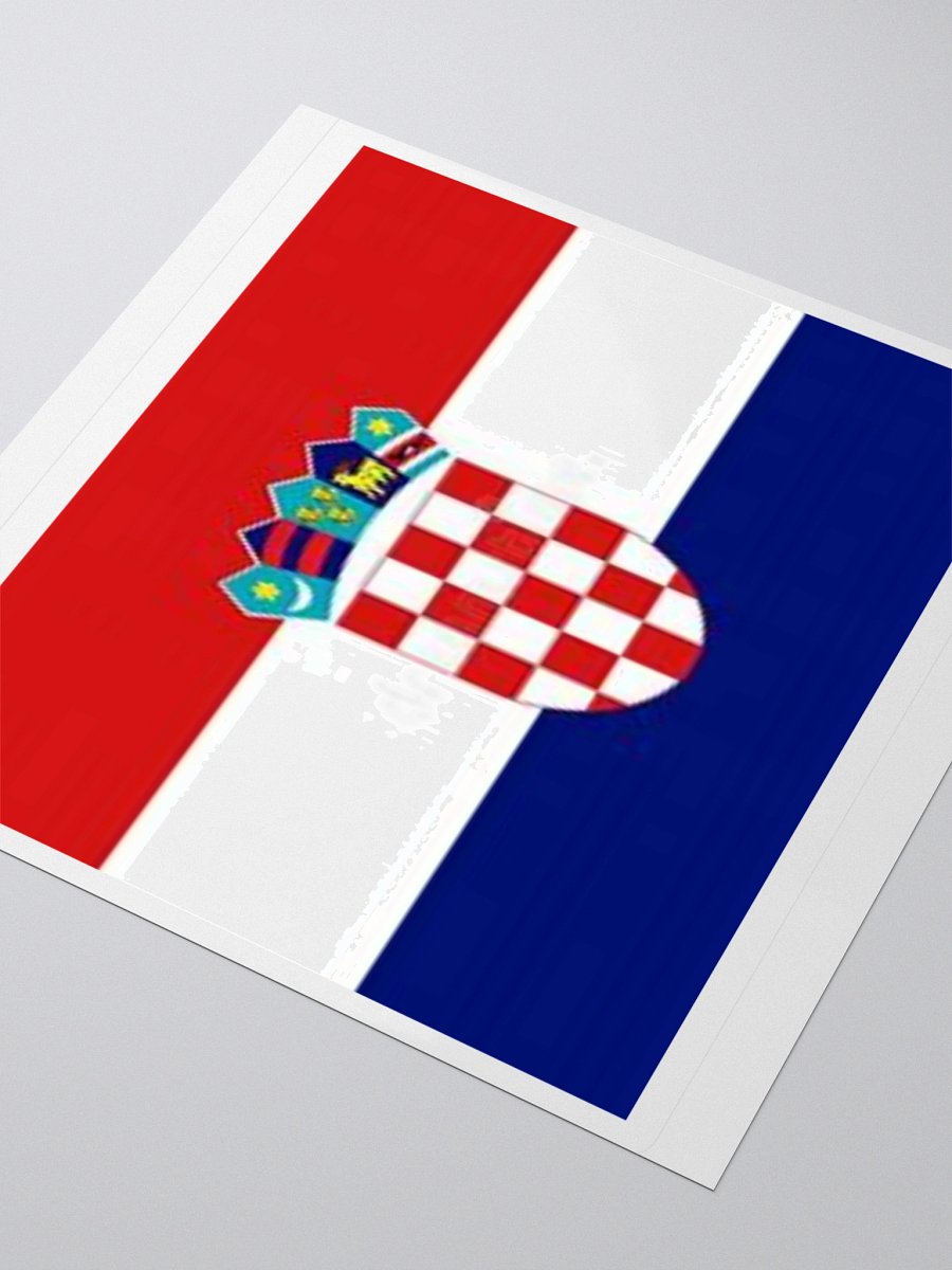 Croatia Flag Sticker | Chequered Coat of Arms Design | Durable Vinyl | 3 Sizes product image (8)