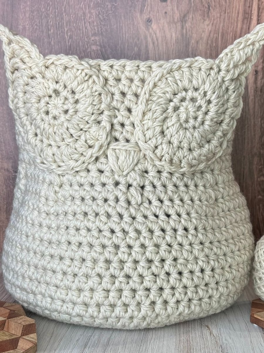 Owl Basket Crochet Basket product image (5)
