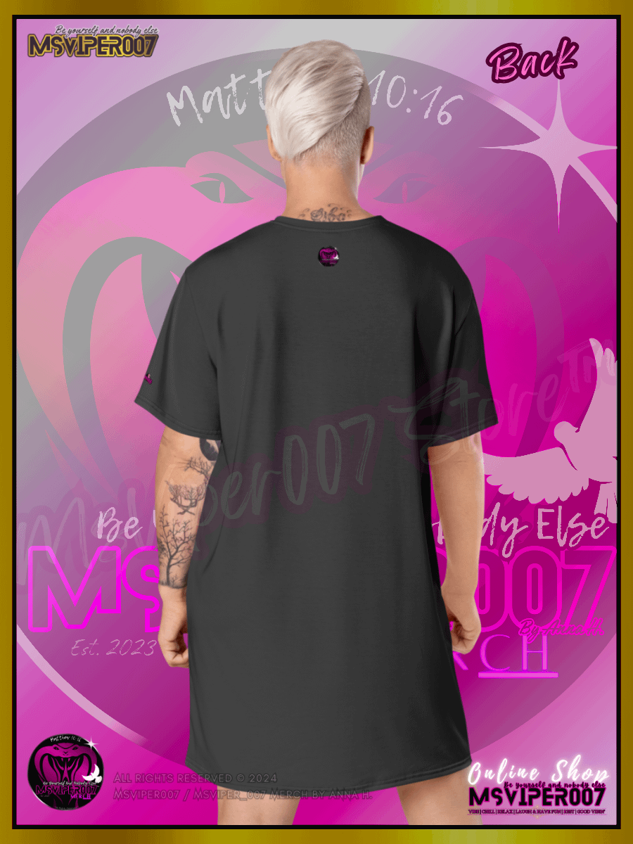 T-Shirt Dress - MsViper007's "Lady Gamers Are Awesome™ | [V3] (eclipse/solid)" T-Shirt Dress product image (8)