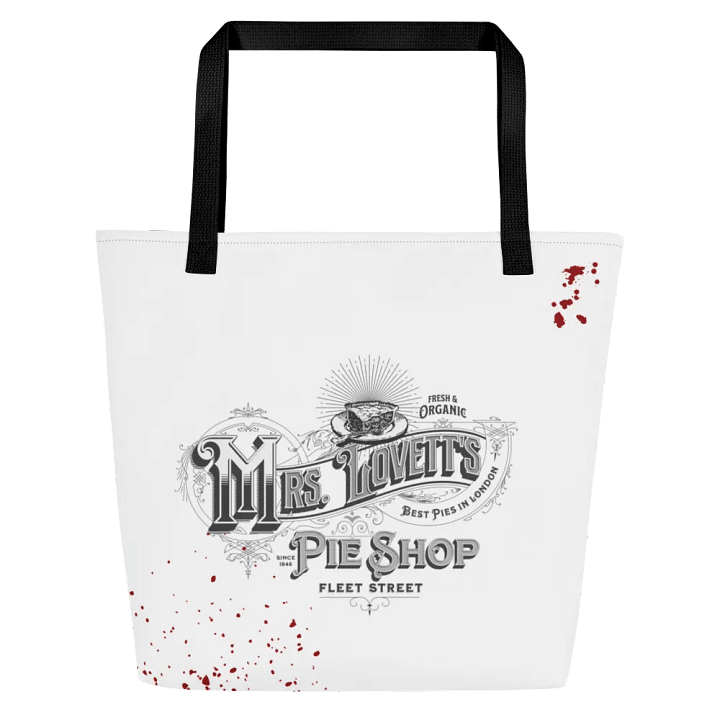Mrs. Lovett’s Pie Shop Tote Bag – All-Over Print Carryall for Sweeney Todd & Broadway Enthusiasts product image (2)
