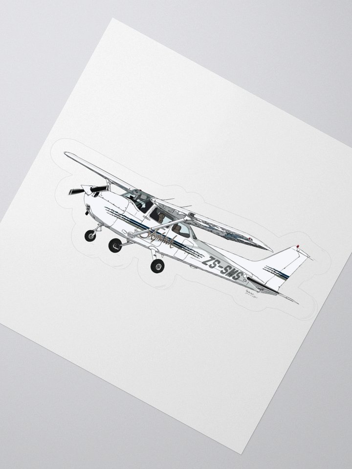 Cessna 172 Skyhawk II ZS-SMS Aviation Sticker product image (4)