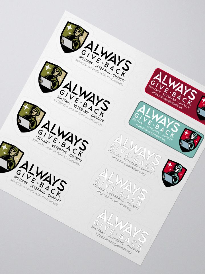 Always Give Back Military Stickers product image (2)