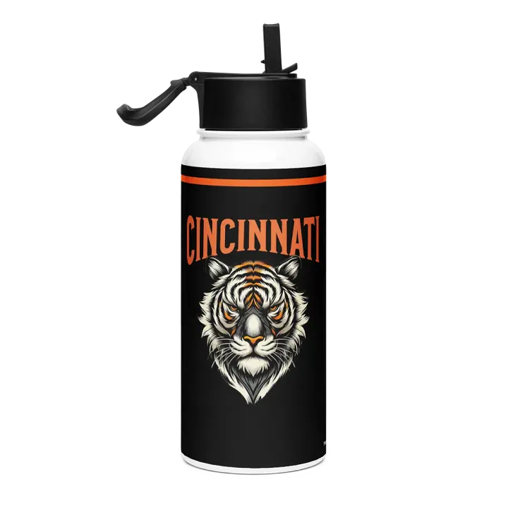 "Cincinnati Tiger Pride" Water Bottle | NFL Home Locker product image (1)