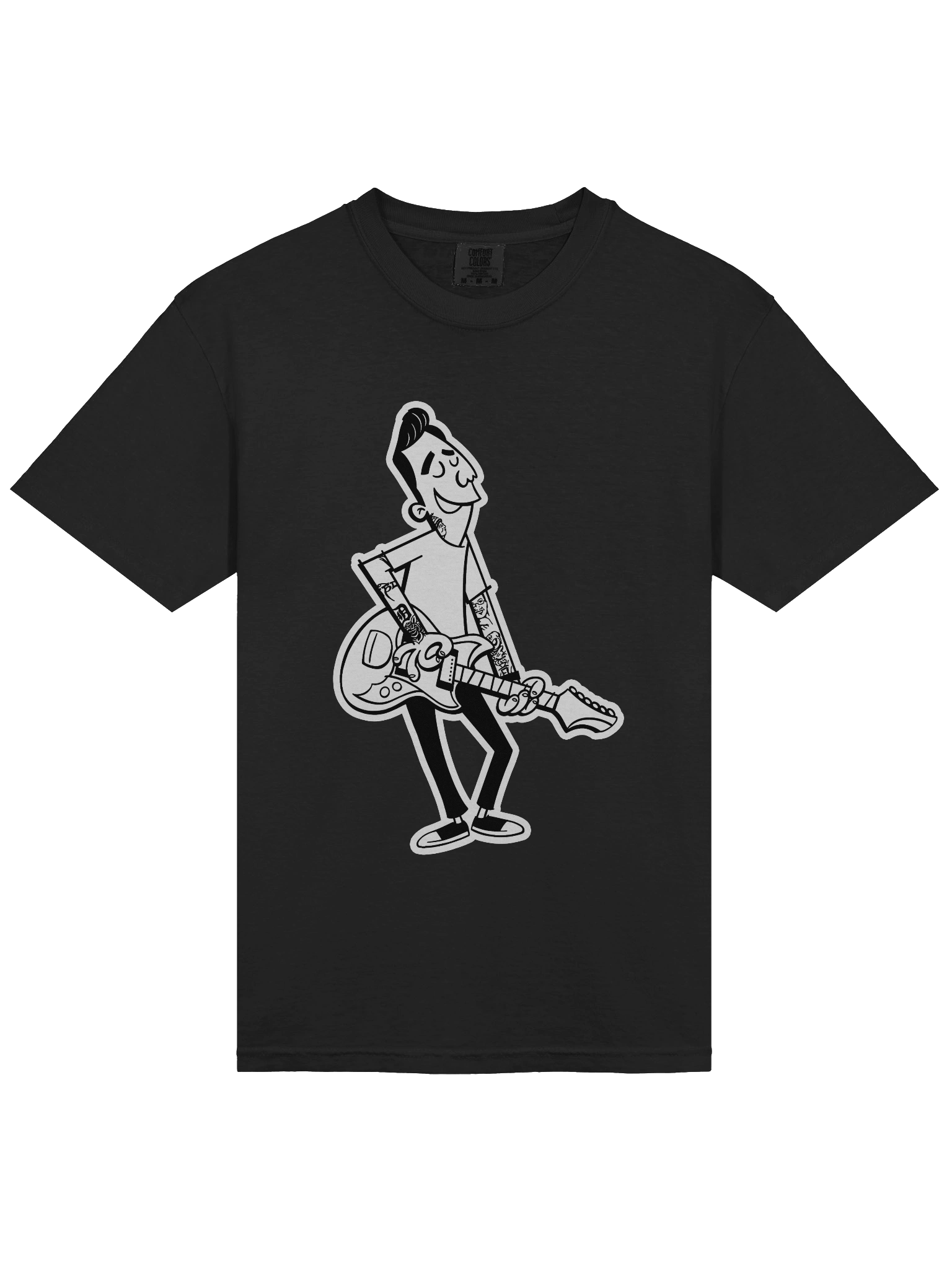 B&W Cartoon | Comfort Color Heavyweight Tshirt product image (3)