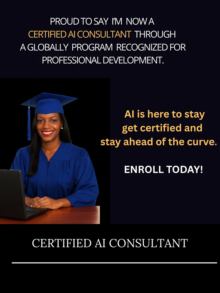 CERTIFIED AI CONSULTANT GLOBAL ACCREDITED COURSE-$99. product image (1)
