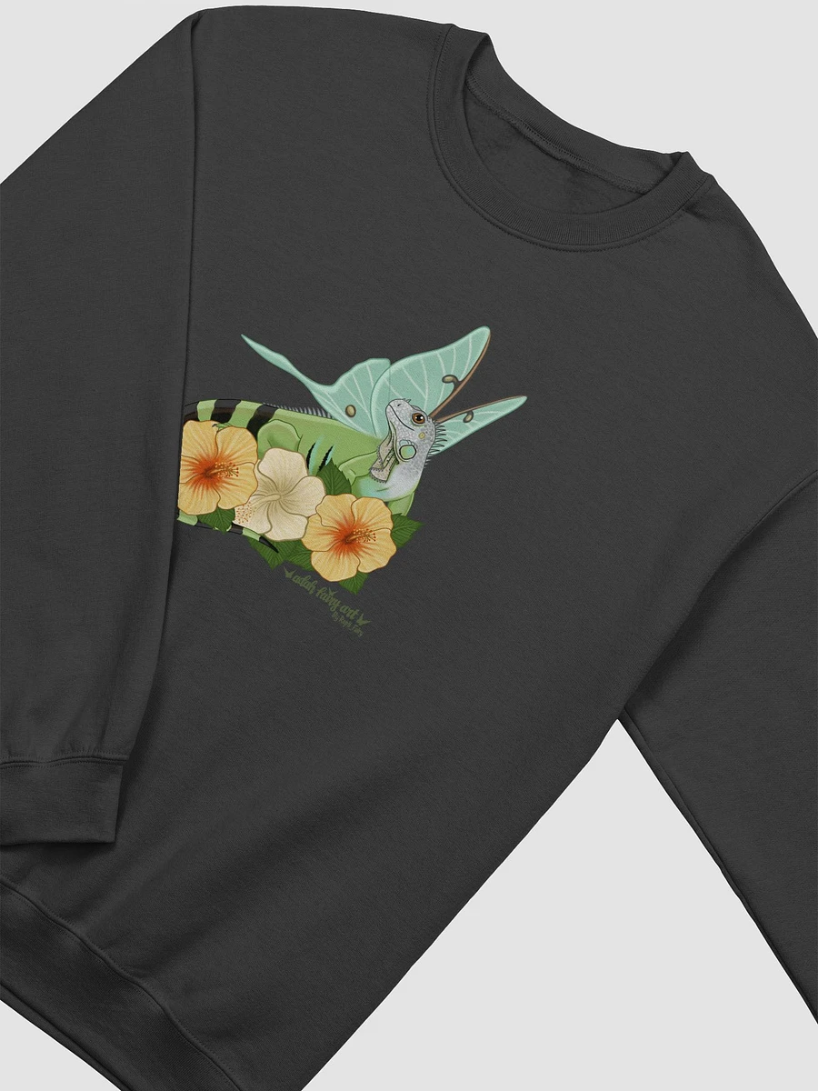 Luna Moth Iguana Crew Neck Sweater - Unisex product image (8)