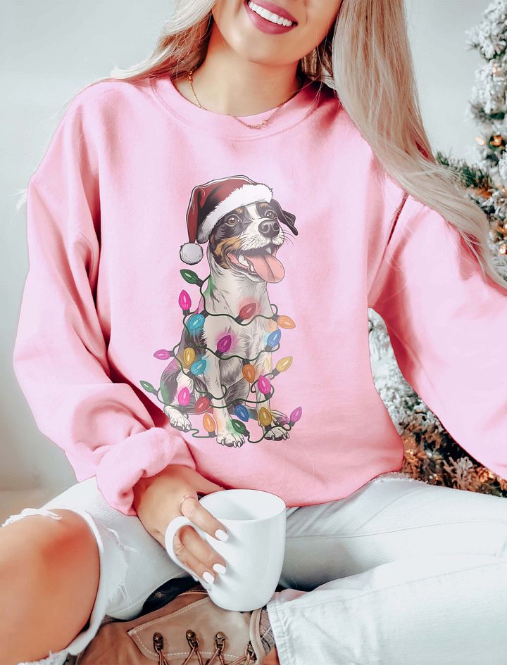 Funny Jack Russell Terrier(Tricolor JRT) Christmas Sweatshirt product image (15)