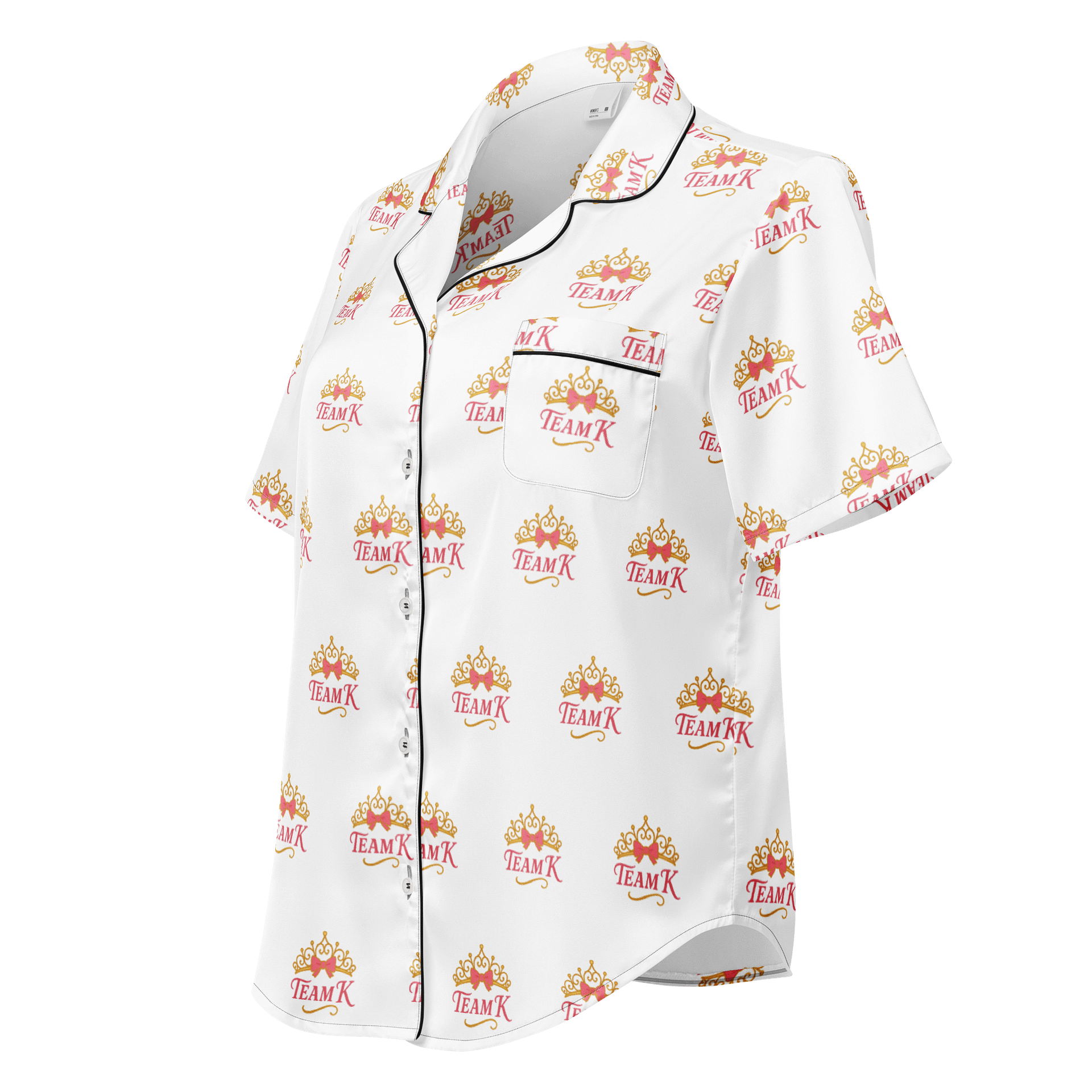 Team K (V-1) Women's Short Sleeve Pajama Top product image (1)