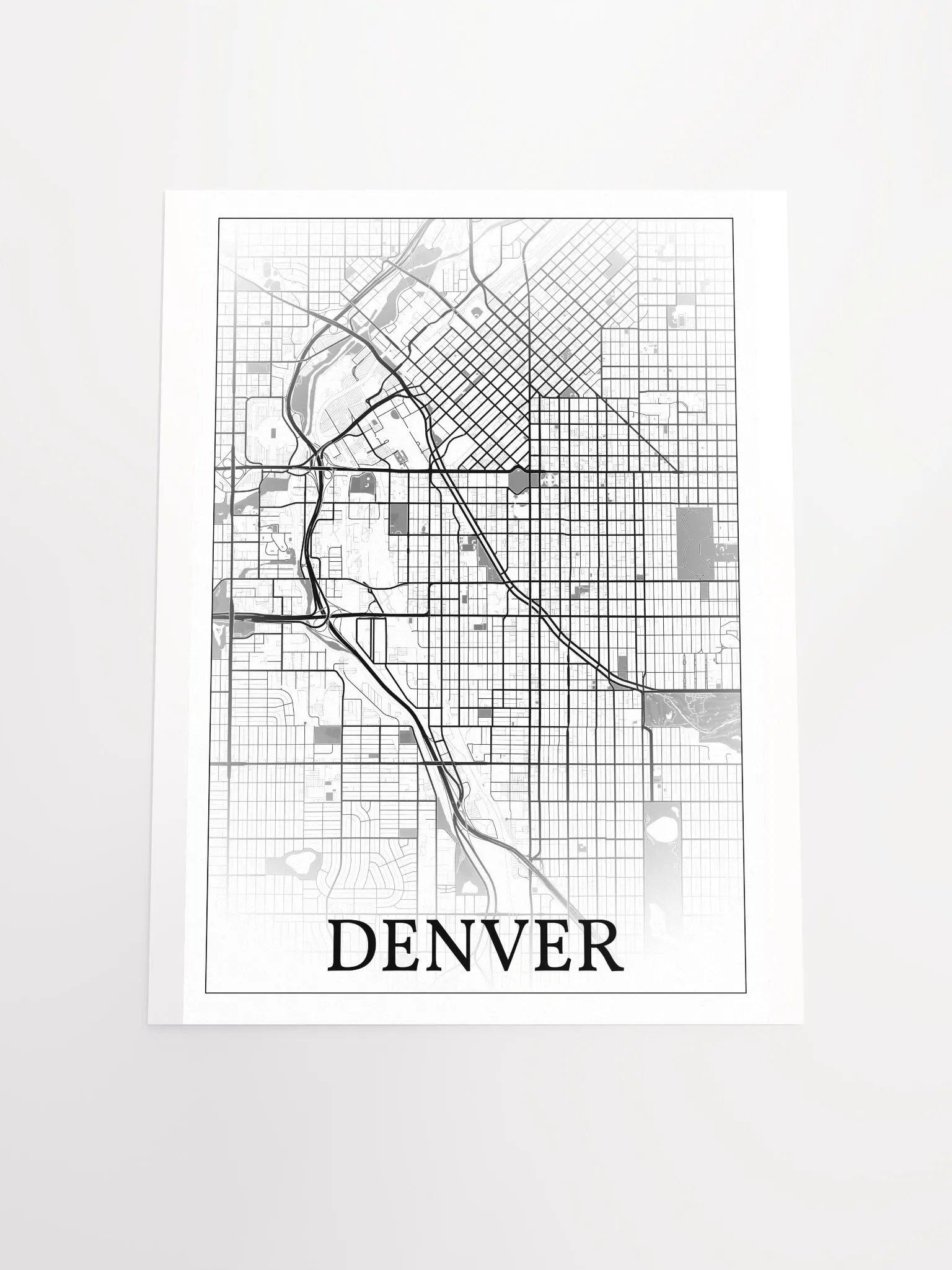 Denver, Colorado, USA, city map print product image (19)