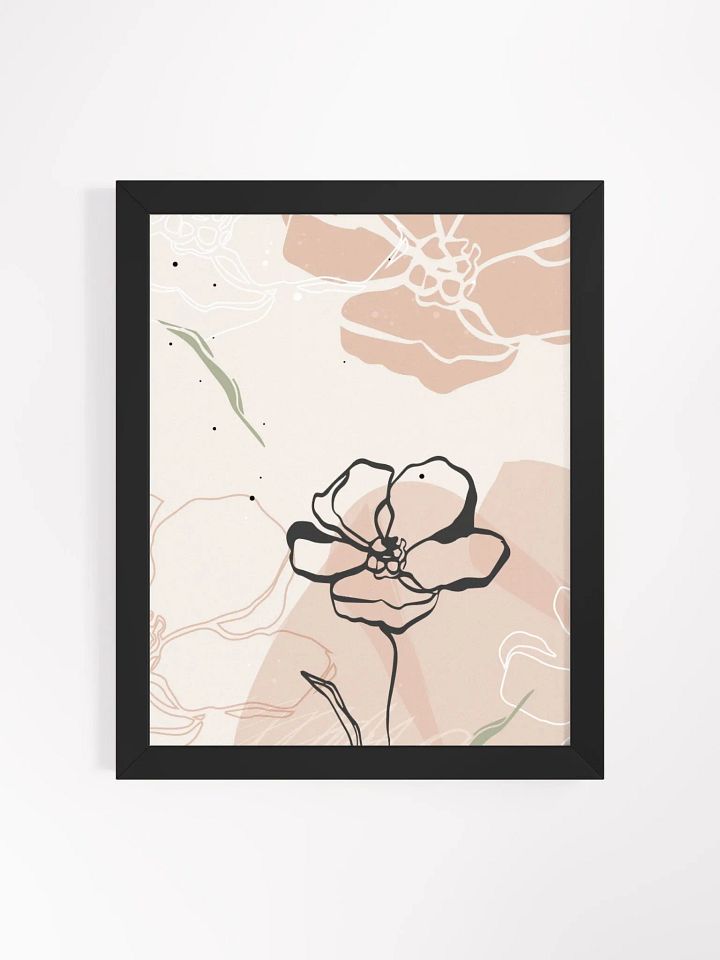 Minimalist Floral Framed Poster product image (13)