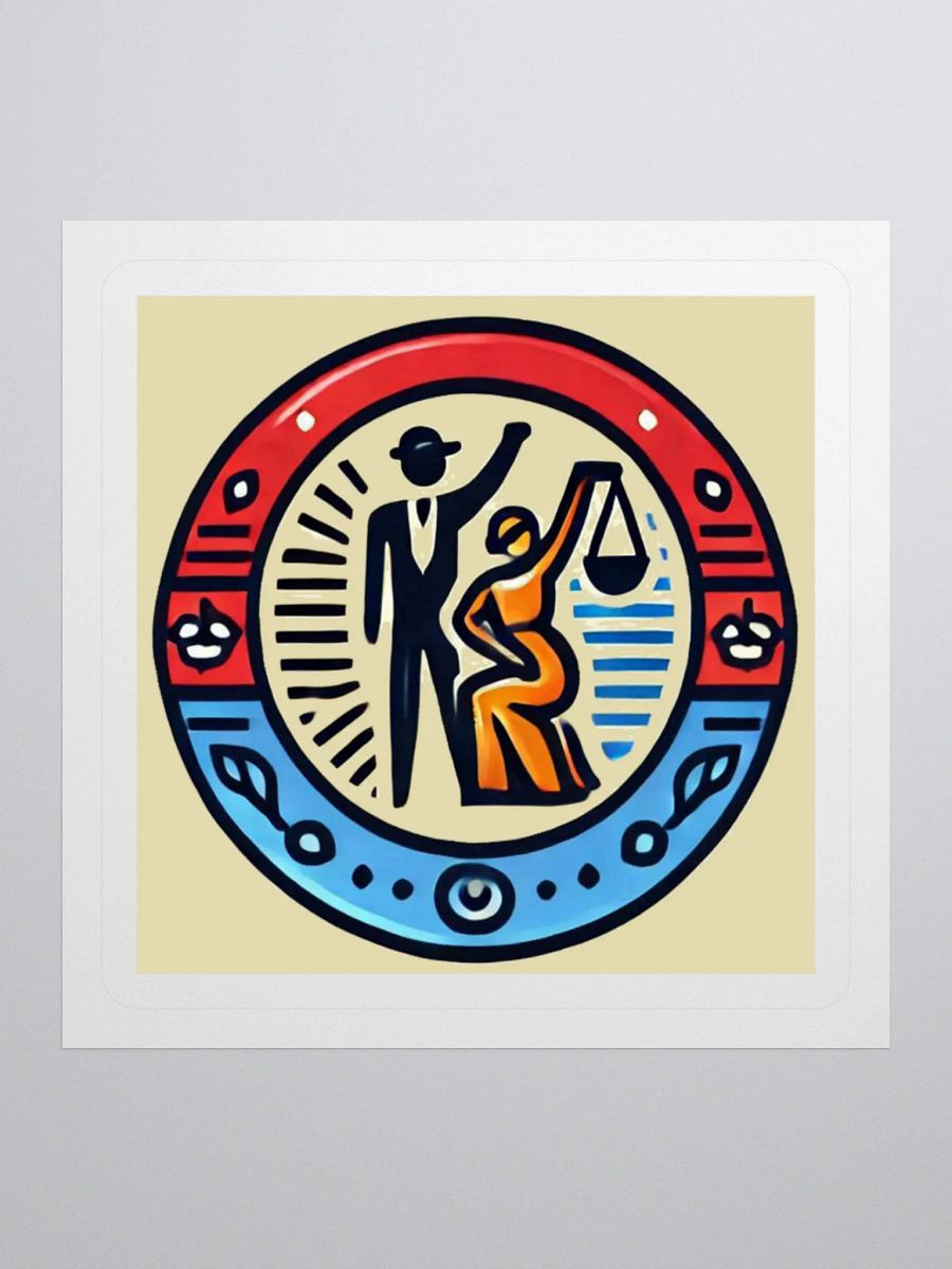 Justice Scales Emblem Stickers product image (1)