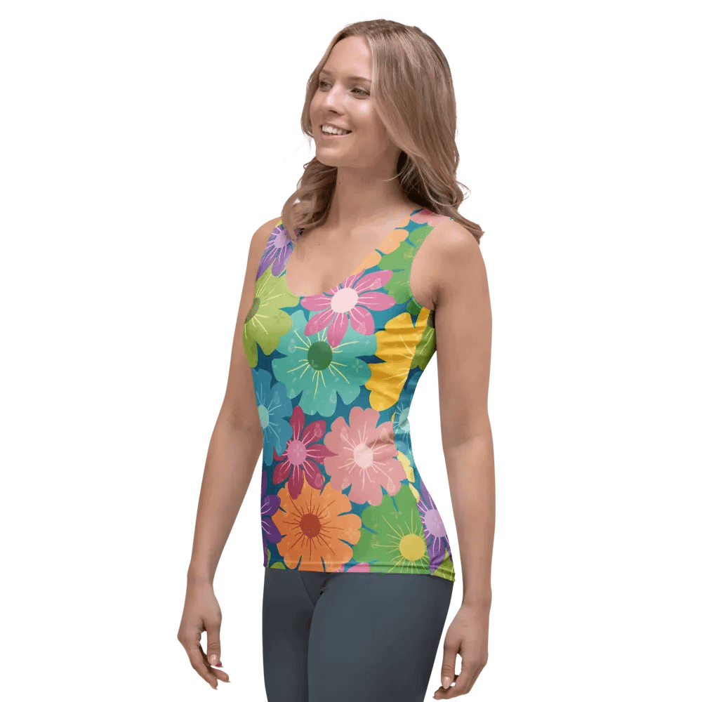 Vibrant Daisy Floral Design Women's Tank Top product image (3)
