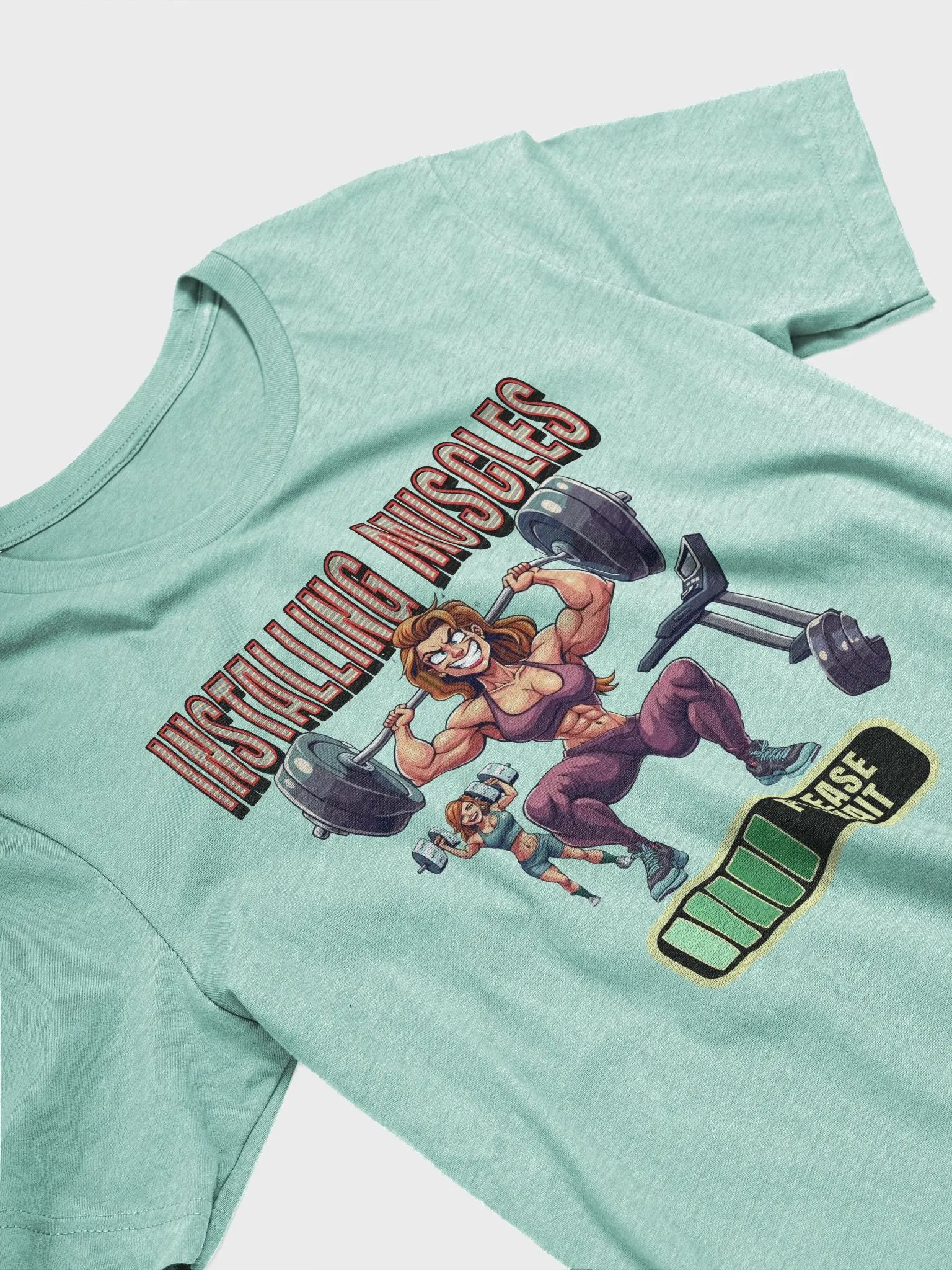 Installing Muscles Weightlifter Female Soft Tee product image (2)