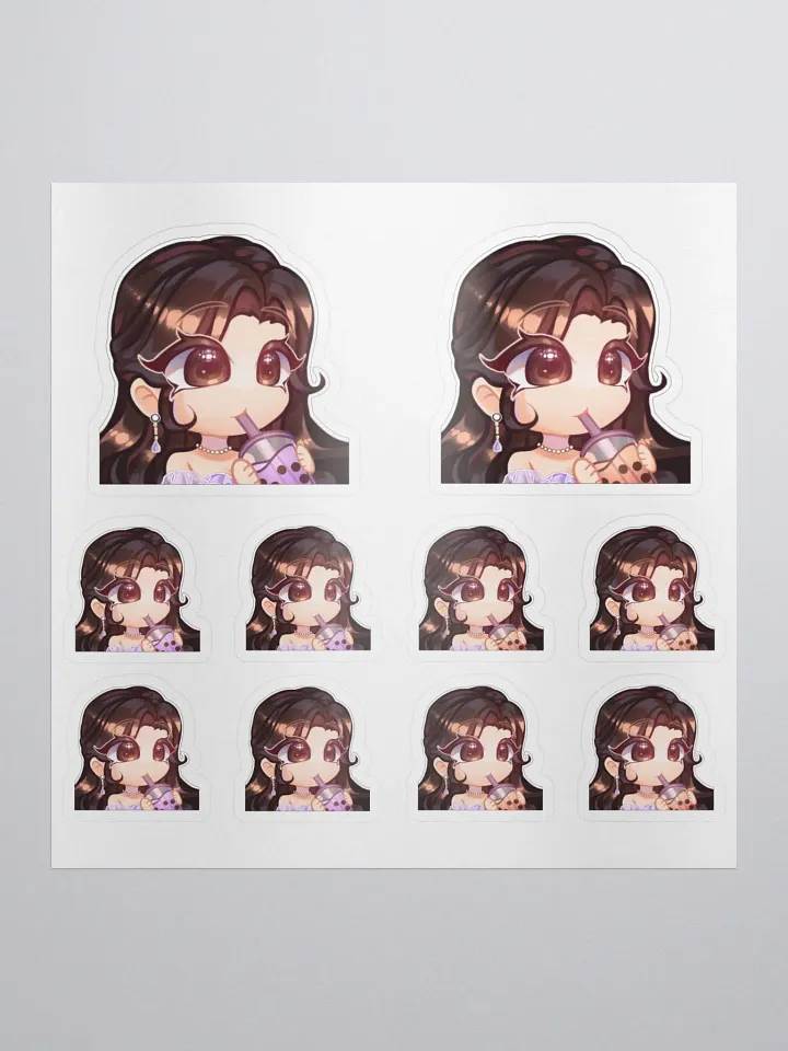 Boba Emotes Sticker Sheet product image (1)